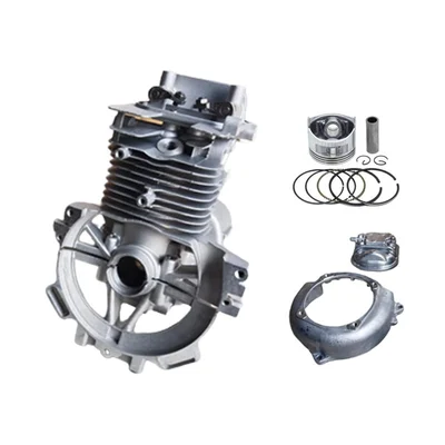 Heavy Duty 39mm Crankcase Cylinder Piston Valve Rocker Arm Kit for 35 cc Brush Cutter Engine